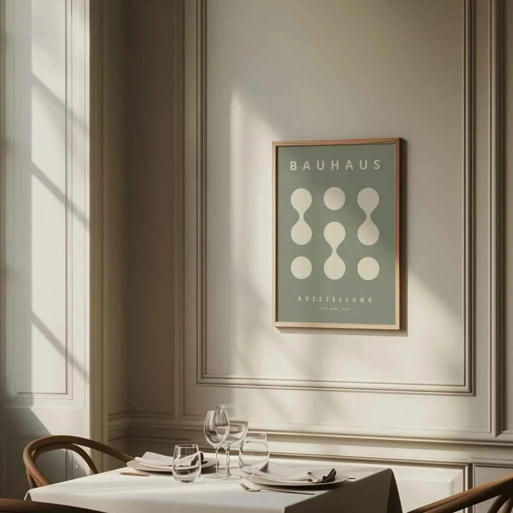 Bauhaus Saliegroen Poster
