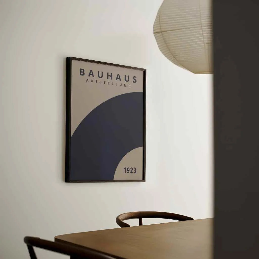 Bauhaus Blauwe Rotatie Poster