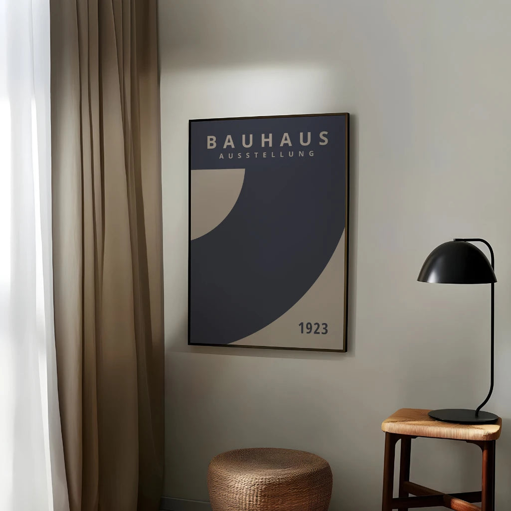 Bauhaus Blauwe Spat Poster