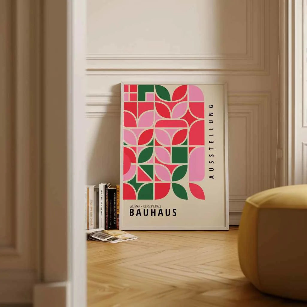 Bauhaus Groen Rood Poster