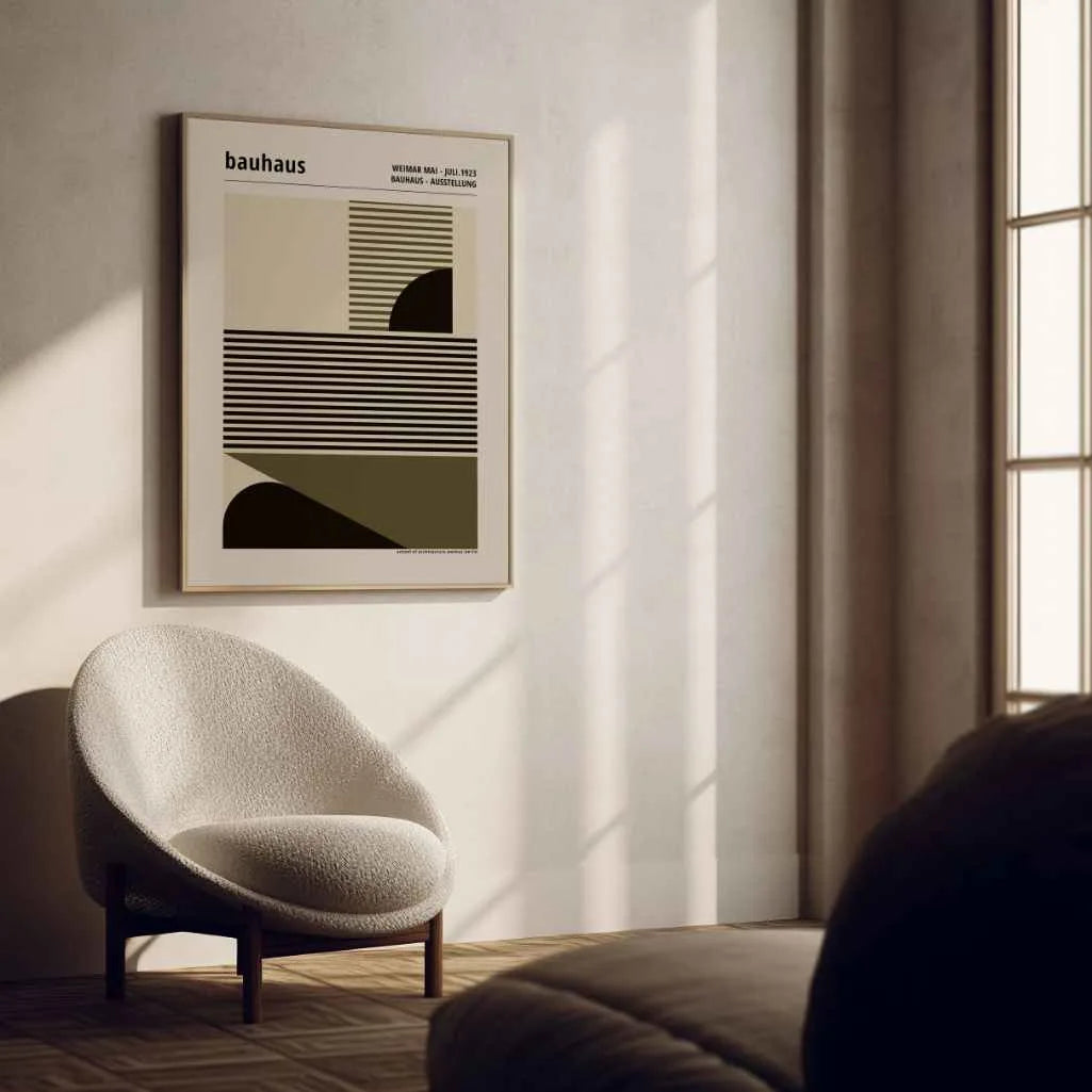 Bauhaus Geometrische Lijnen Poster