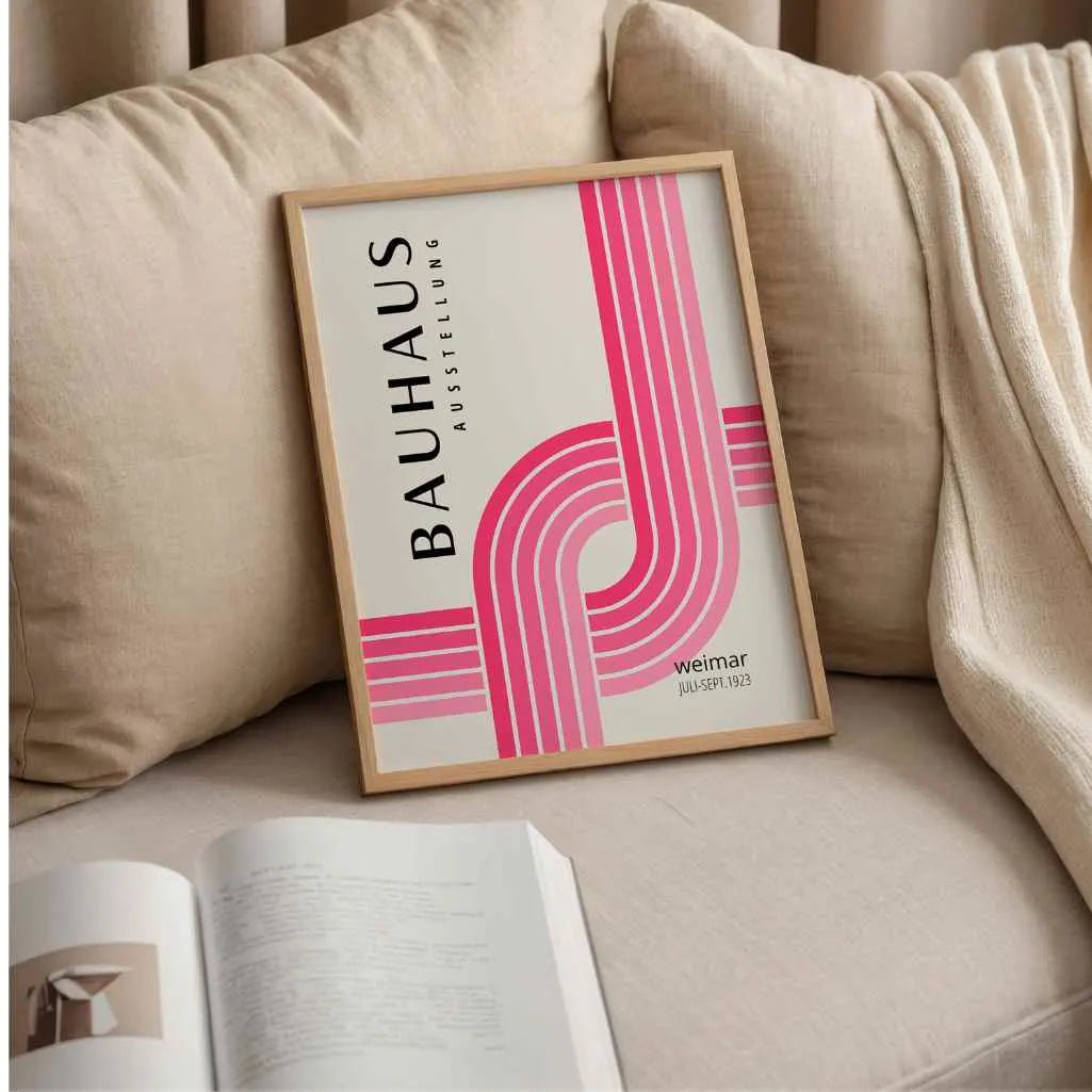Bauhaus Snijdende Lijnen Poster