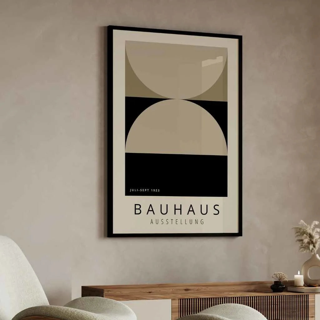 Bauhaus Beige Balans Poster