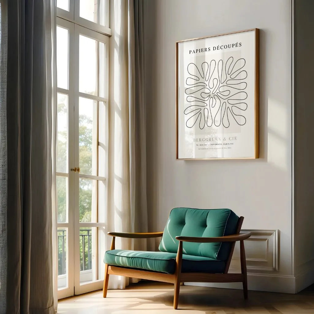 Matisse – Line Art Poster Beige