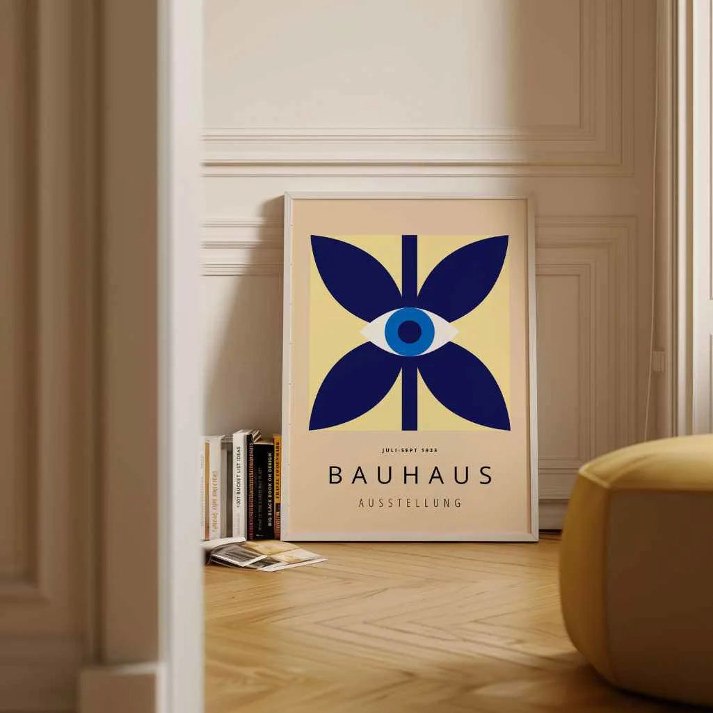 Bauhaus Blauw Oog Poster