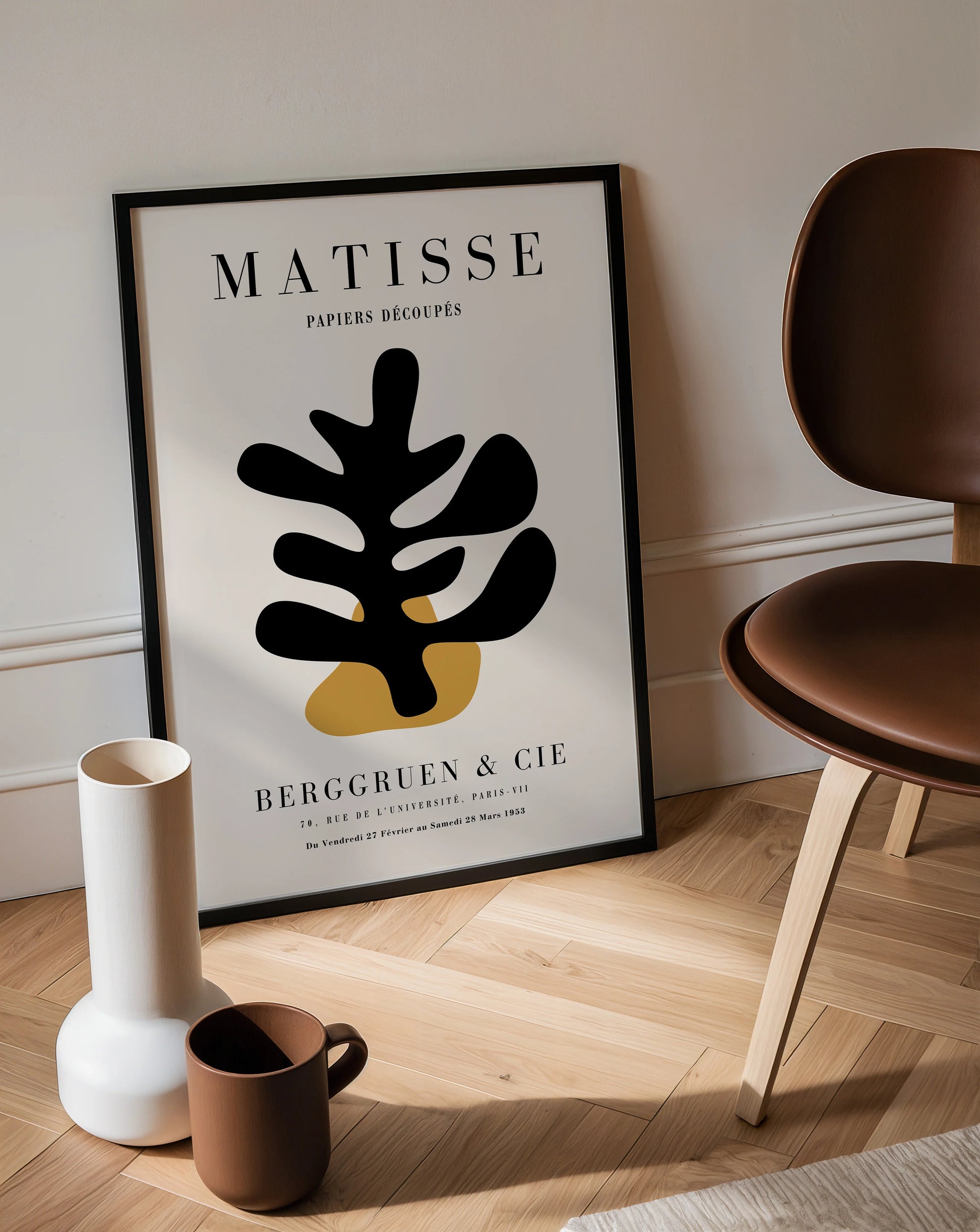 Matisse Zwart Goud Motief Poster