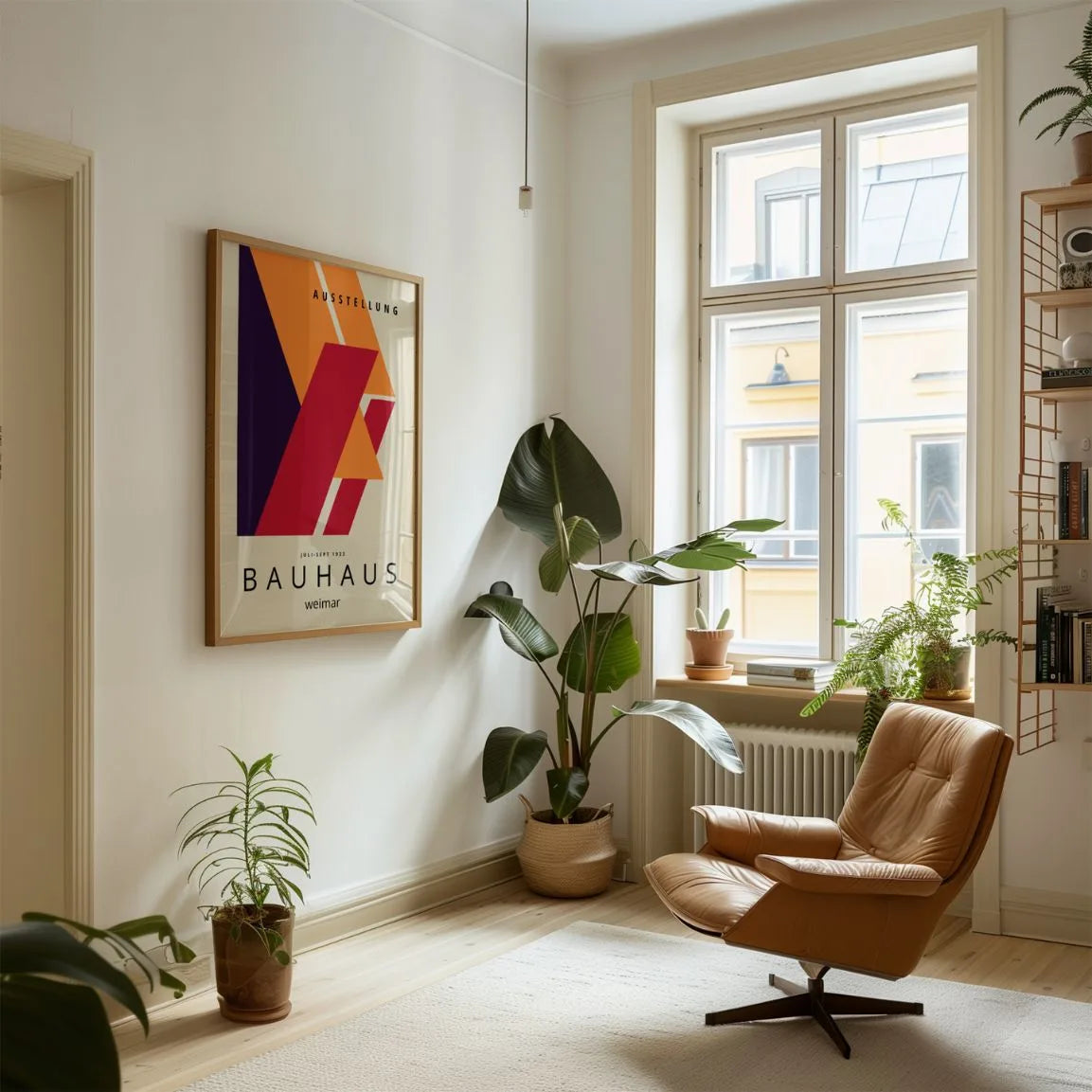 Bauhaus Rood Diepte Poster