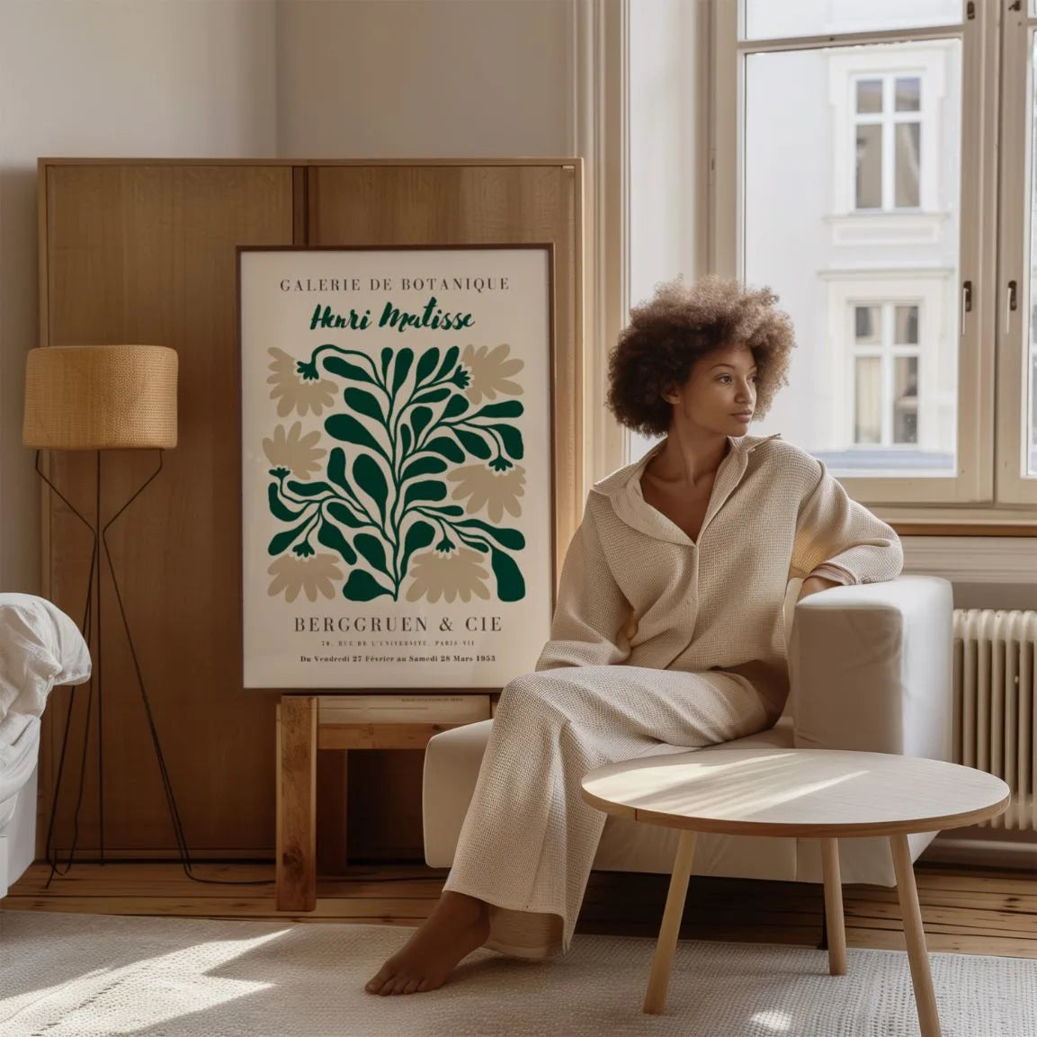 Matisse Beige Bladeren Poster