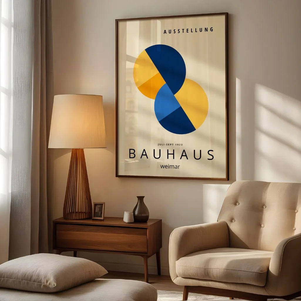 Bauhaus Overlappende Vormen Poster