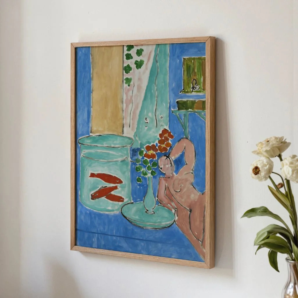Henri Matisse Poster – Goudvissen en sculptuur