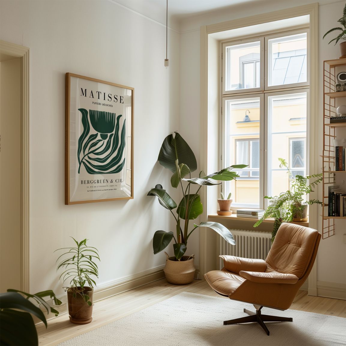 Matisse Groene Bloem Poster
