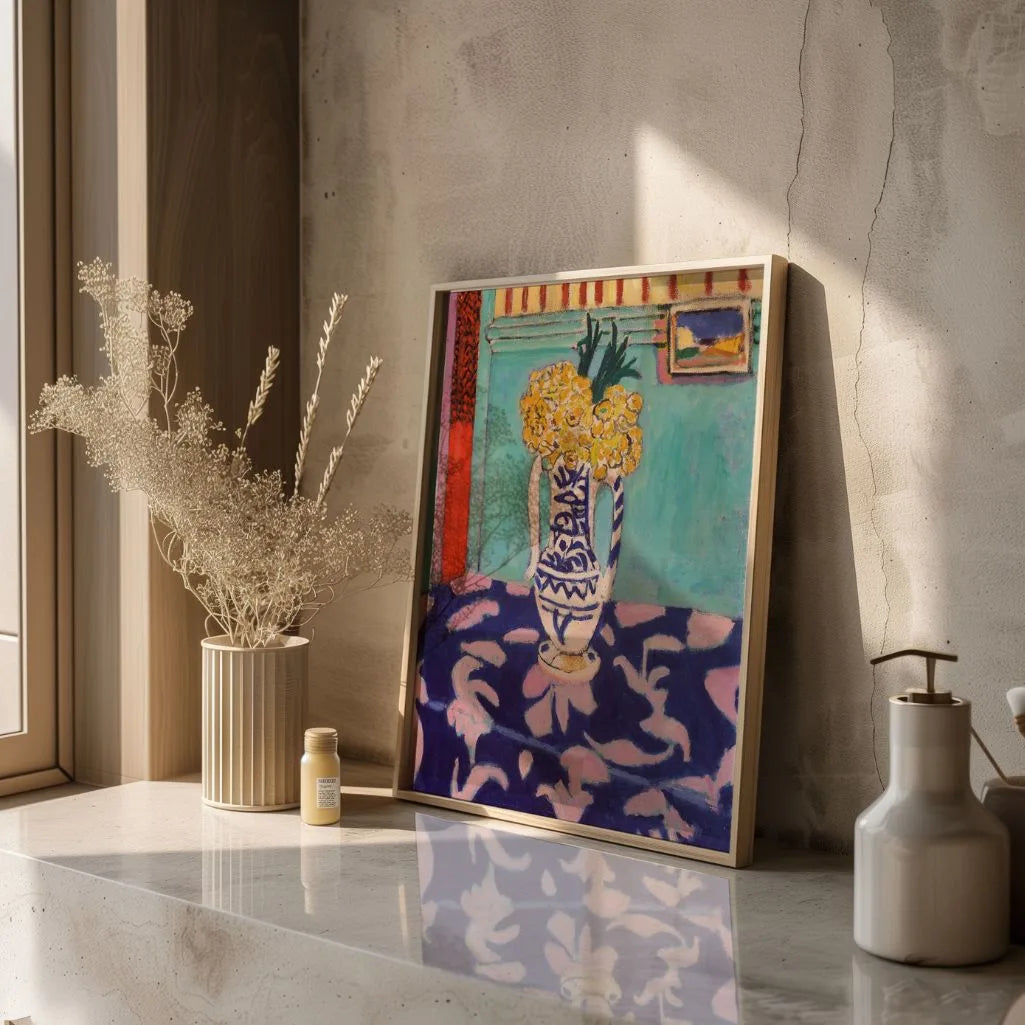 Henri Matisse Poster – Stilleven met blauw tafelkleed