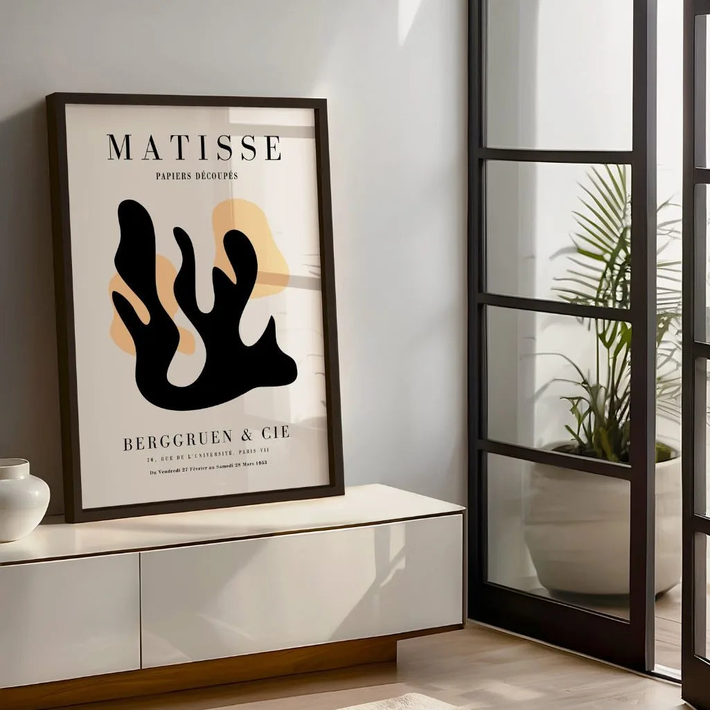 Henri Matisse Zwart Oranje Vorm Poster