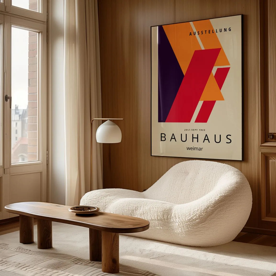 Bauhaus Rood Diepte Poster