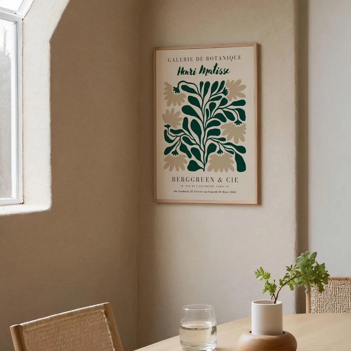 Matisse Beige Bladeren Poster