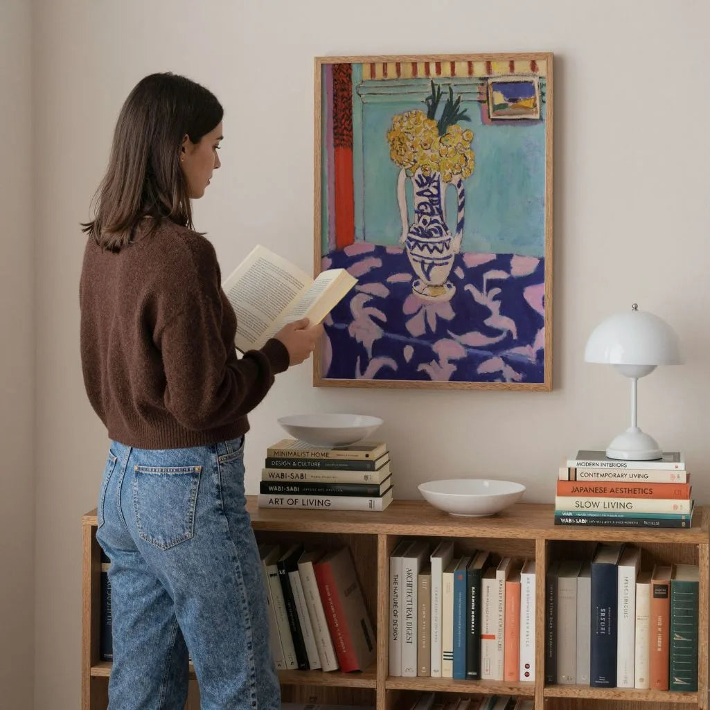 Henri Matisse Poster – Stilleven met blauw tafelkleed