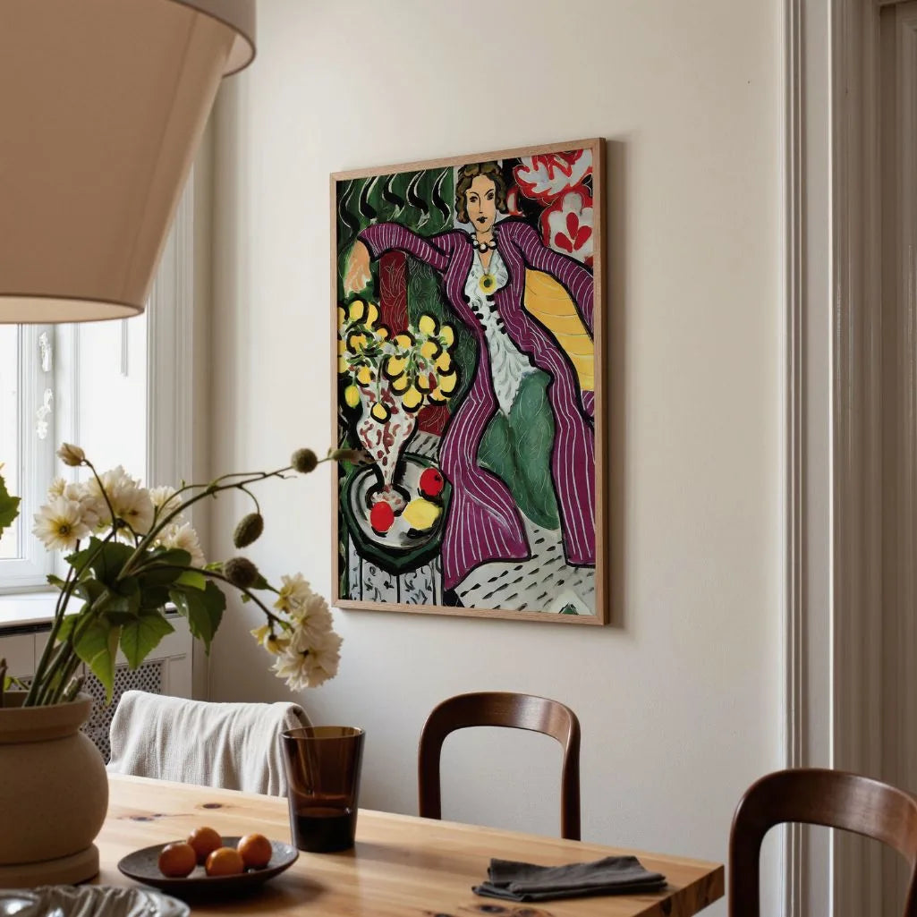 Henri Matisse Poster – Vrouw in paarse mantel