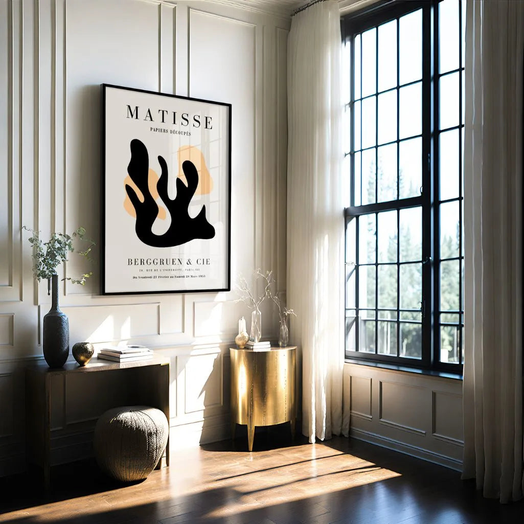 Henri Matisse Zwart Oranje Vorm Poster