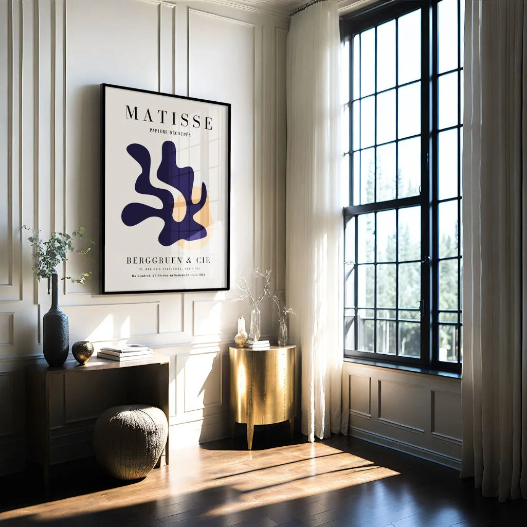Henri Matisse Marineblauwe Abstracte Vorm Poster