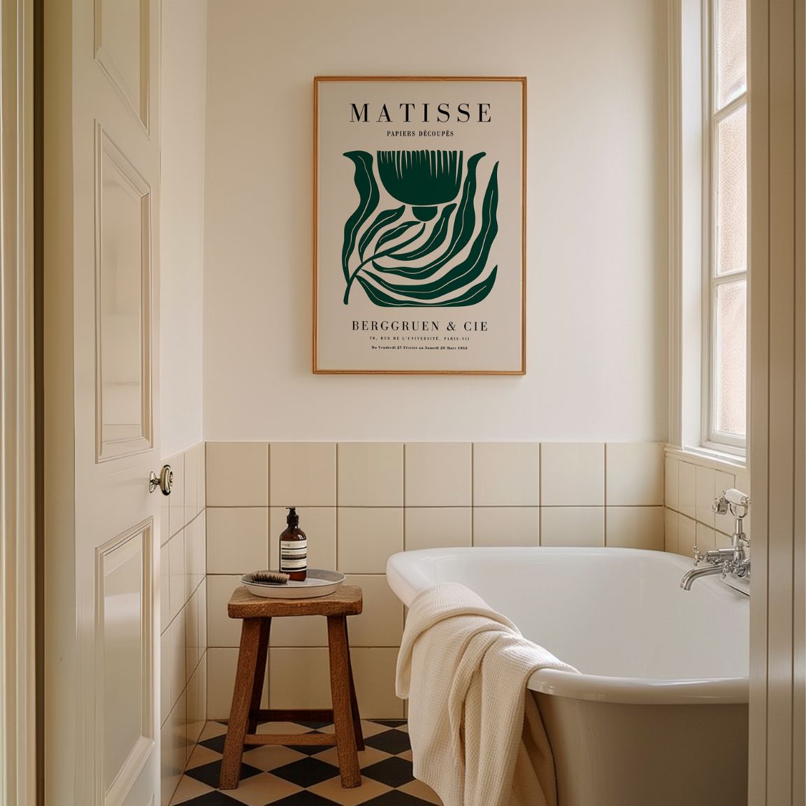 Matisse Groene Bloem Poster