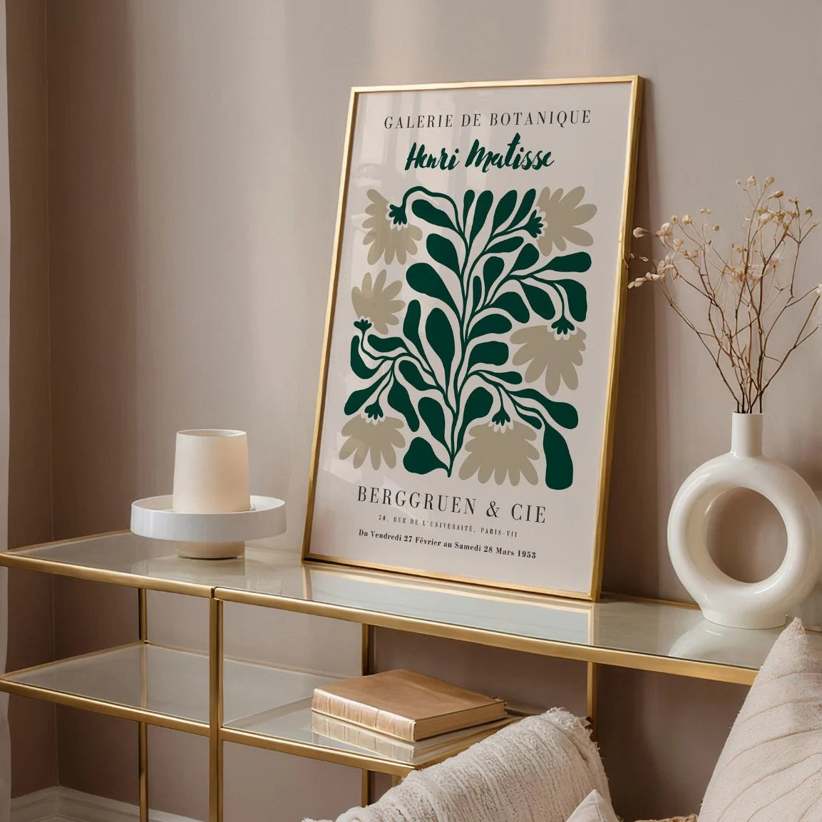 Matisse Beige Bladeren Poster