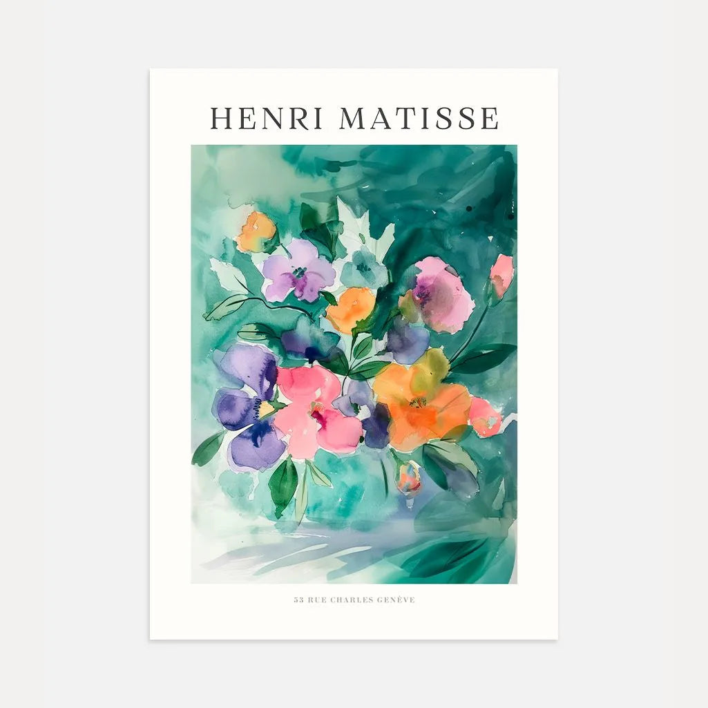 Matisse Bloemen Aquarel Poster