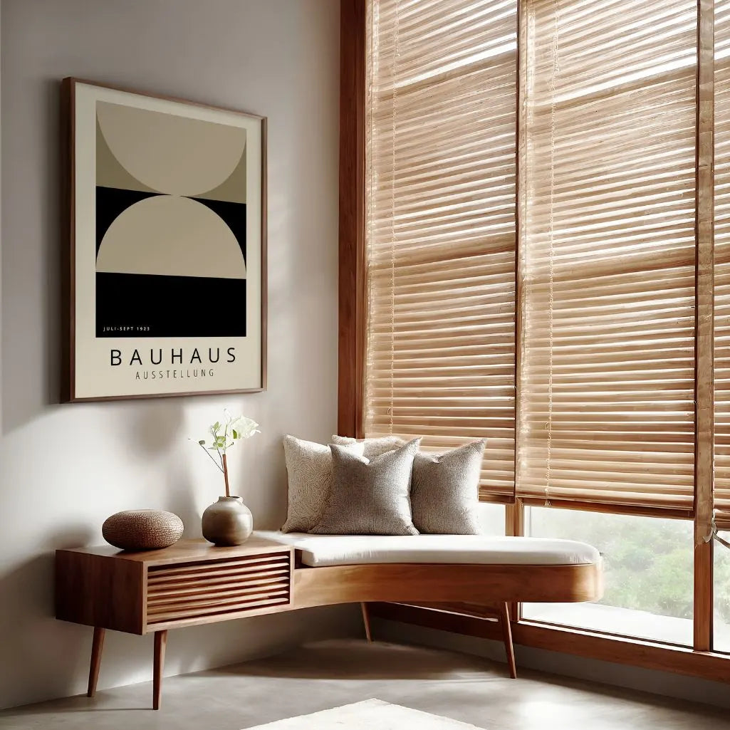 Bauhaus Beige Balans Poster