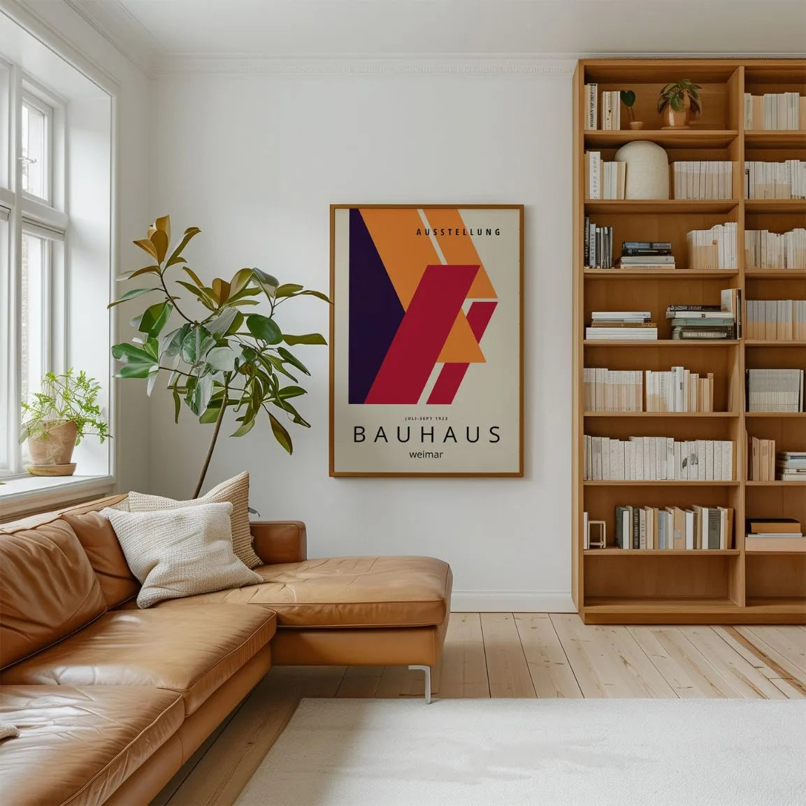 Bauhaus Rood Diepte Poster