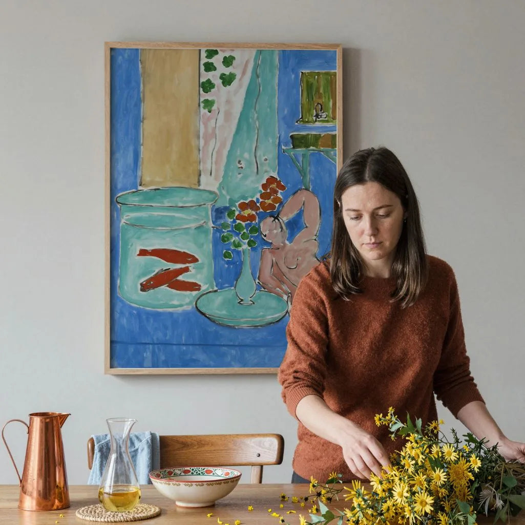 Henri Matisse Poster – Goudvissen en sculptuur