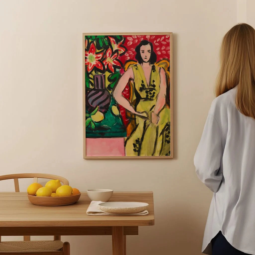 Henri Matisse Seated Woman with Amaryllis Poster