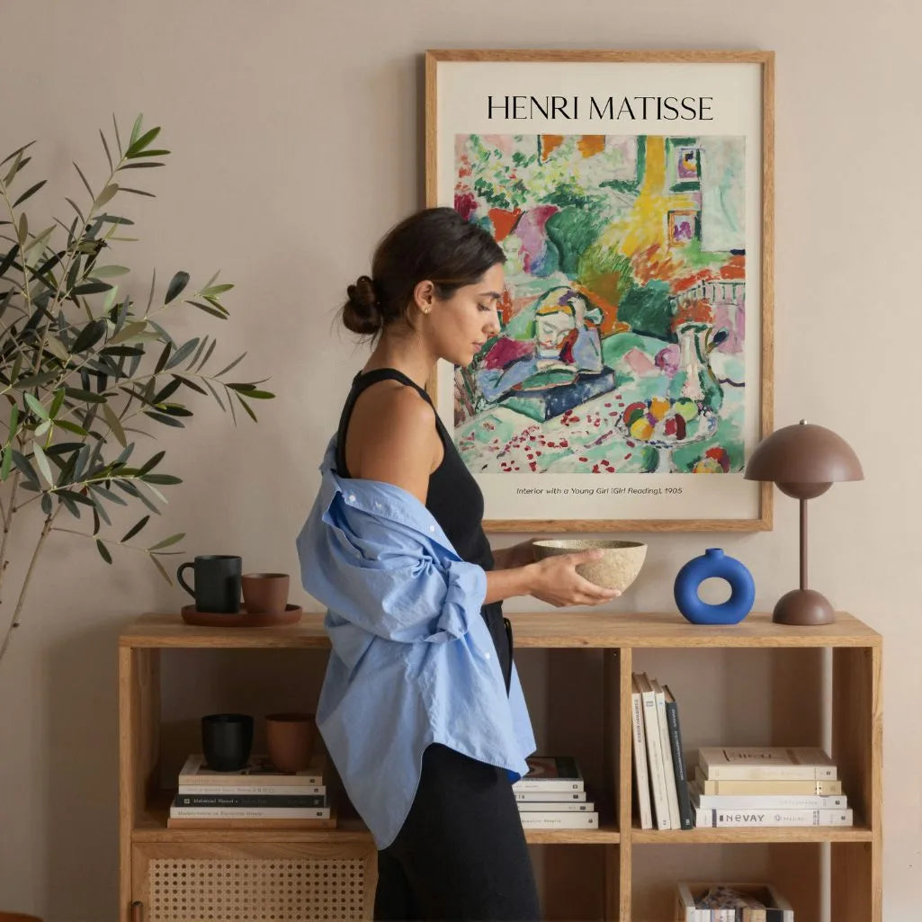 Henri Matisse Poster – Lezend meisje in interieur