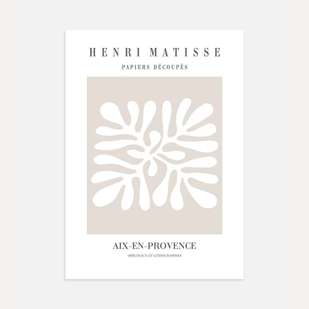 Matisse Beige Rust Poster