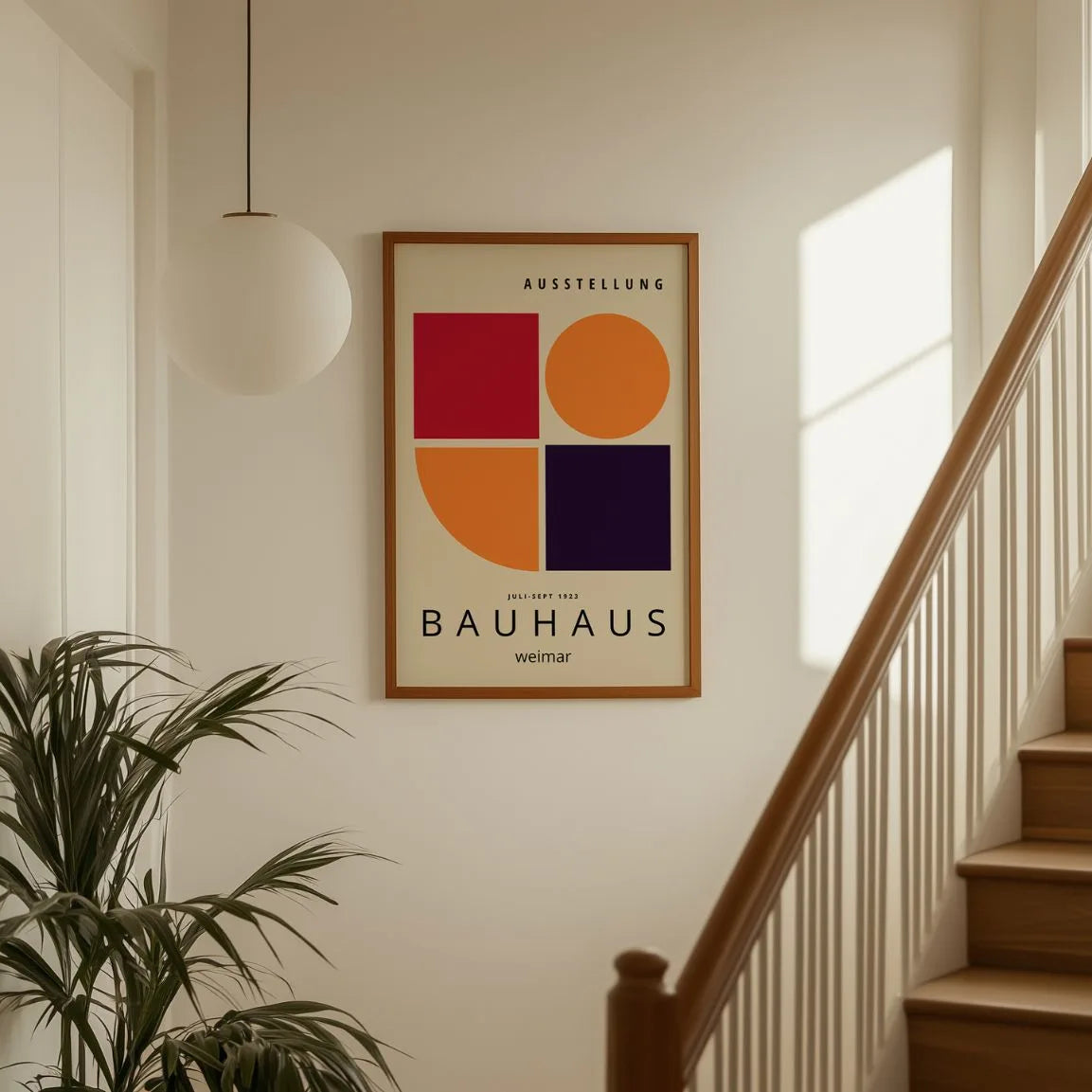 Bauhaus Rood Accent Poster