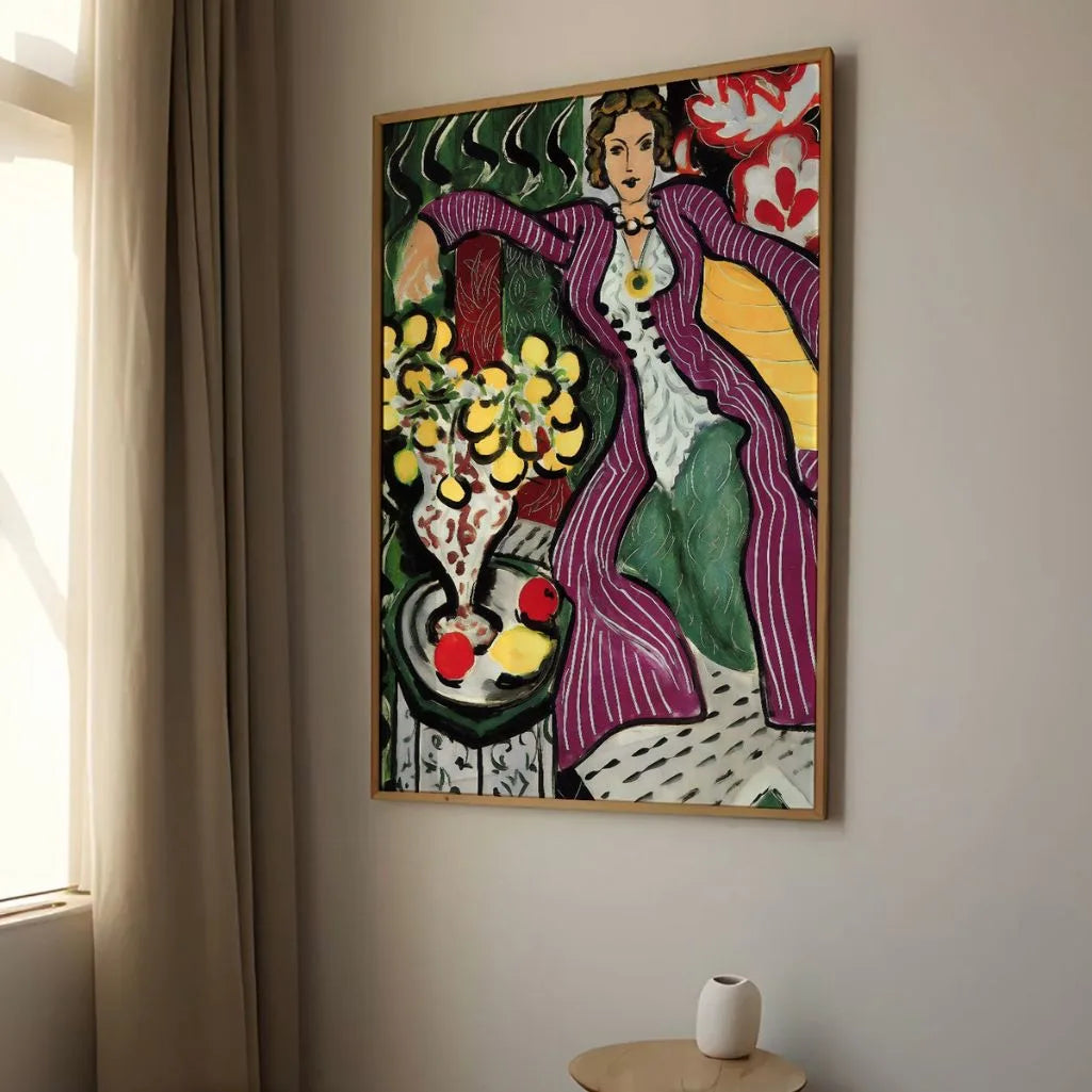 Henri Matisse Poster – Vrouw in paarse mantel