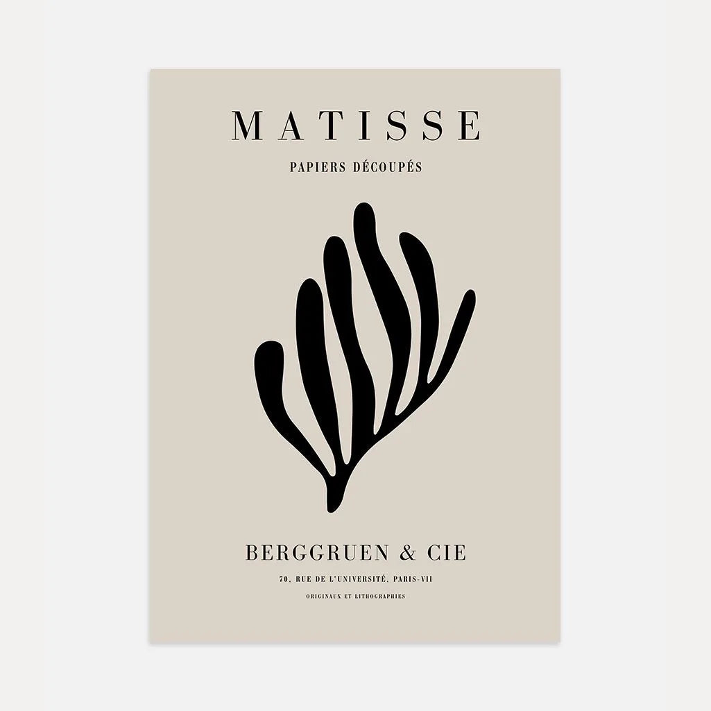 Henri Matisse – Zwart Koraal Poster