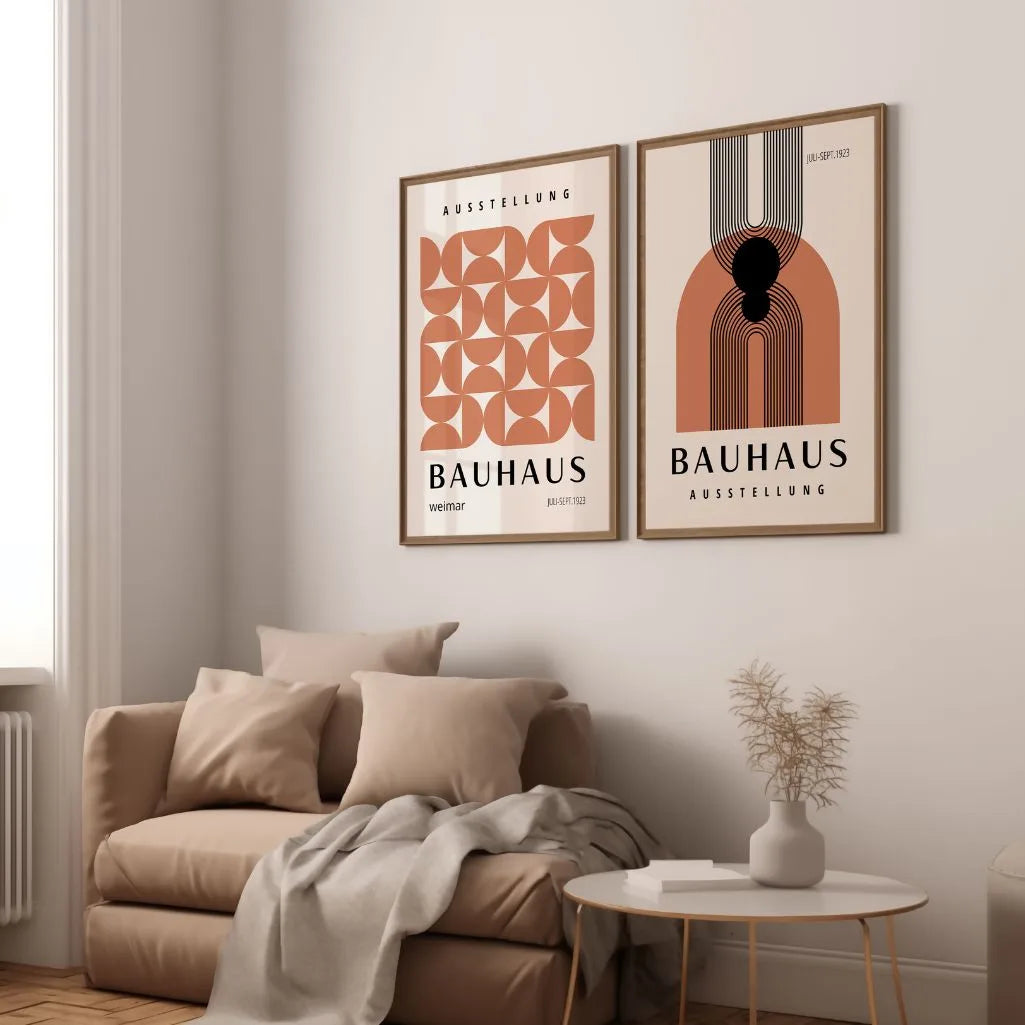 Bauhaus Geometrisch Duo – Set van 2 posters