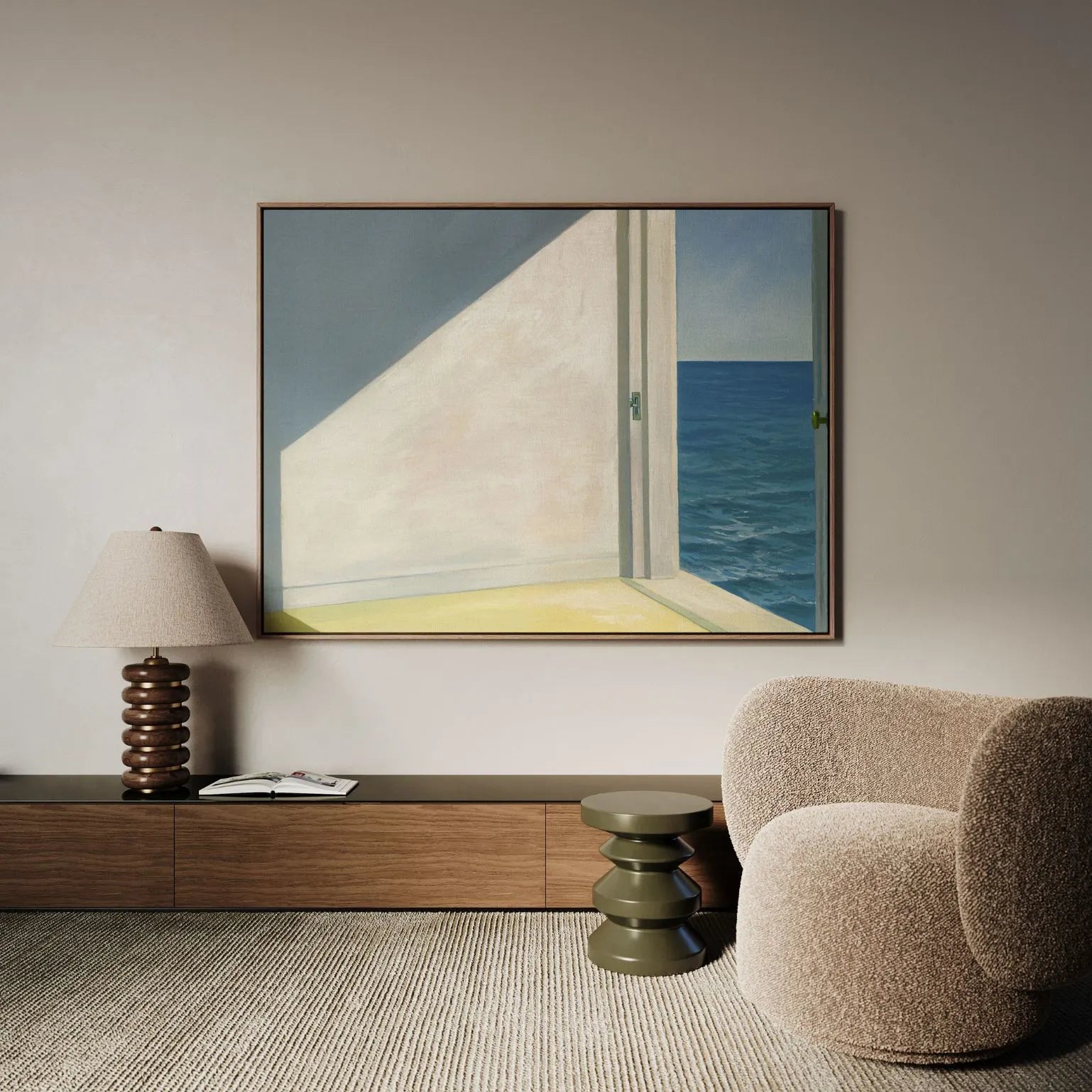Ingelijst canvas Kamers aan zee