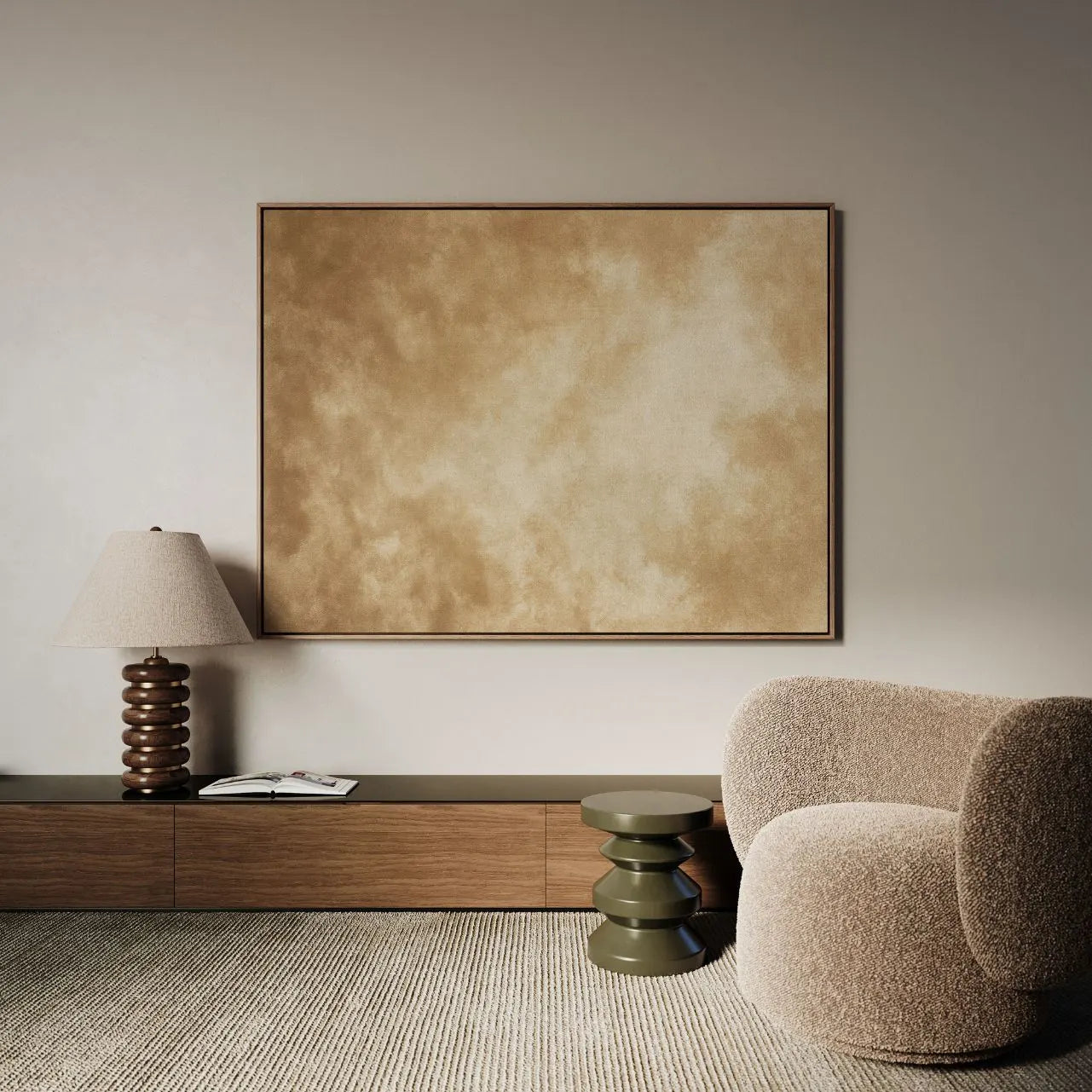Ingelijst canvas – Zandstilte