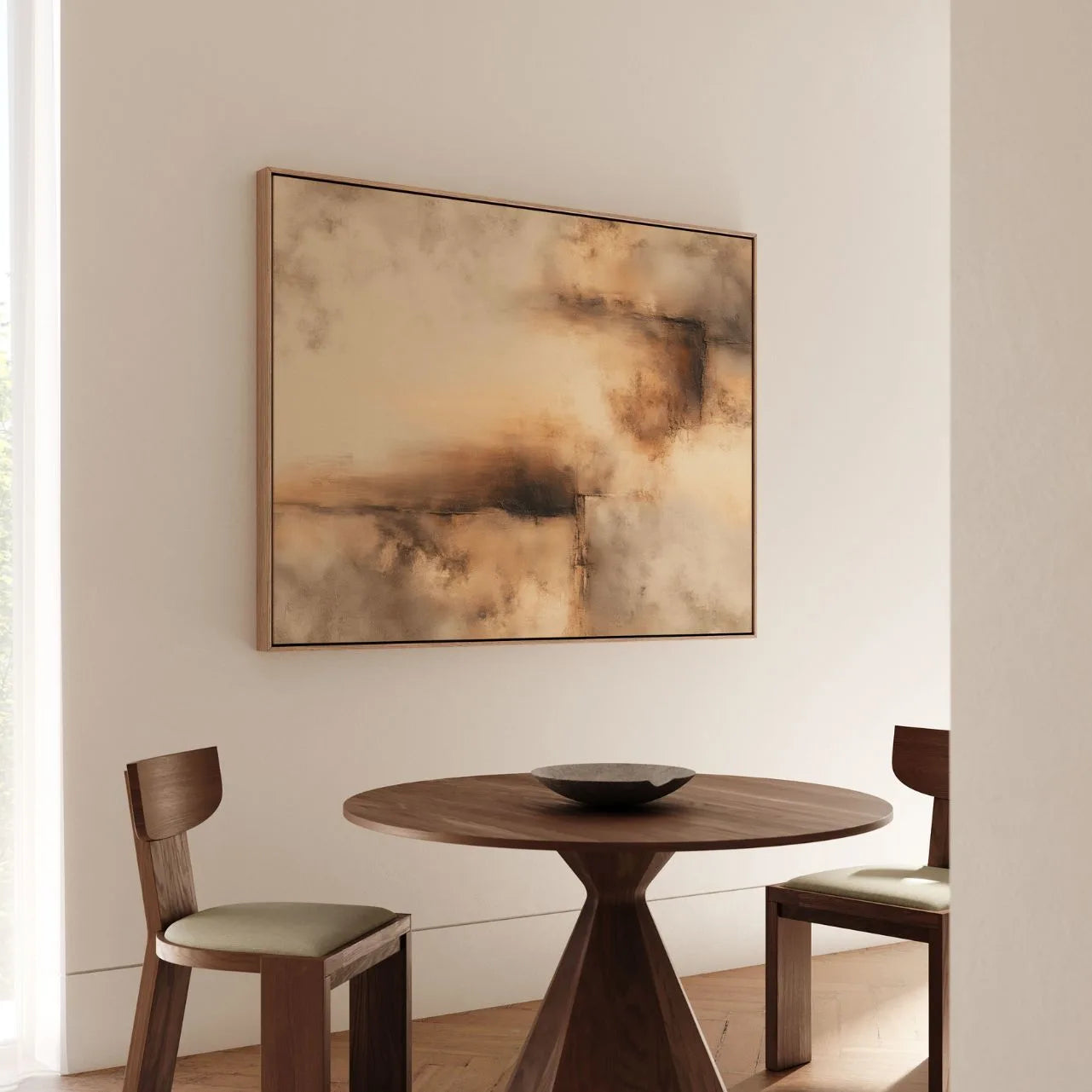 Ingelijst canvas – Gouden spoor