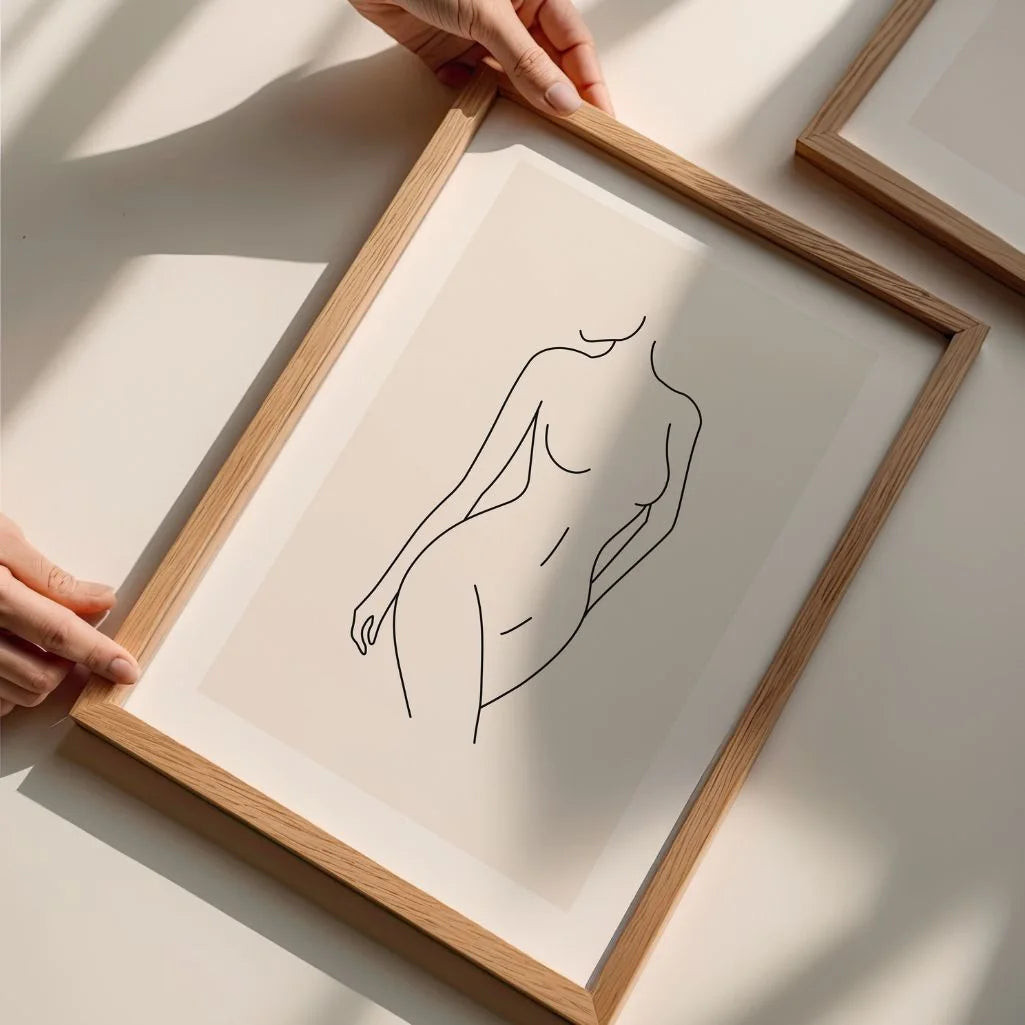 Poster – Elegante vrouwelijke lijn