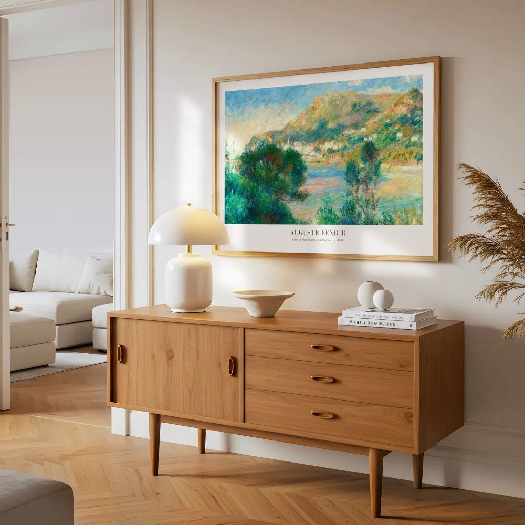 Auguste Renoir – Uitzicht op Menton Poster