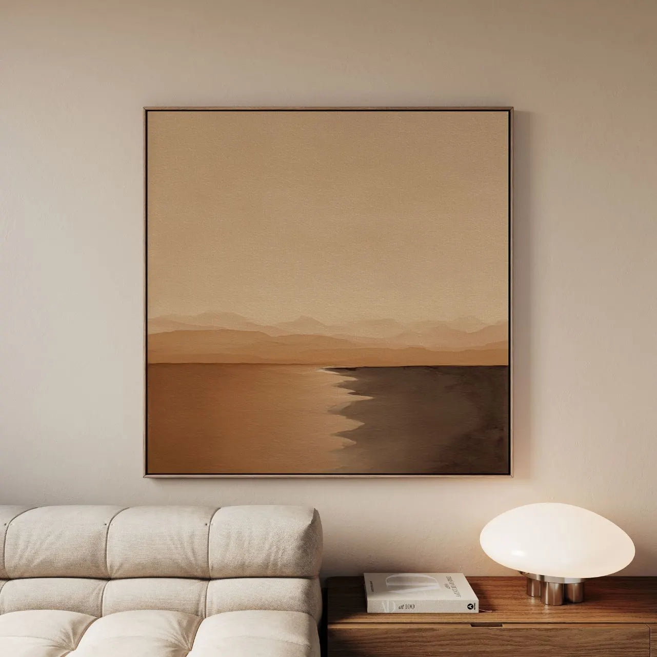 Ingelijst canvas – Horizon van stilte