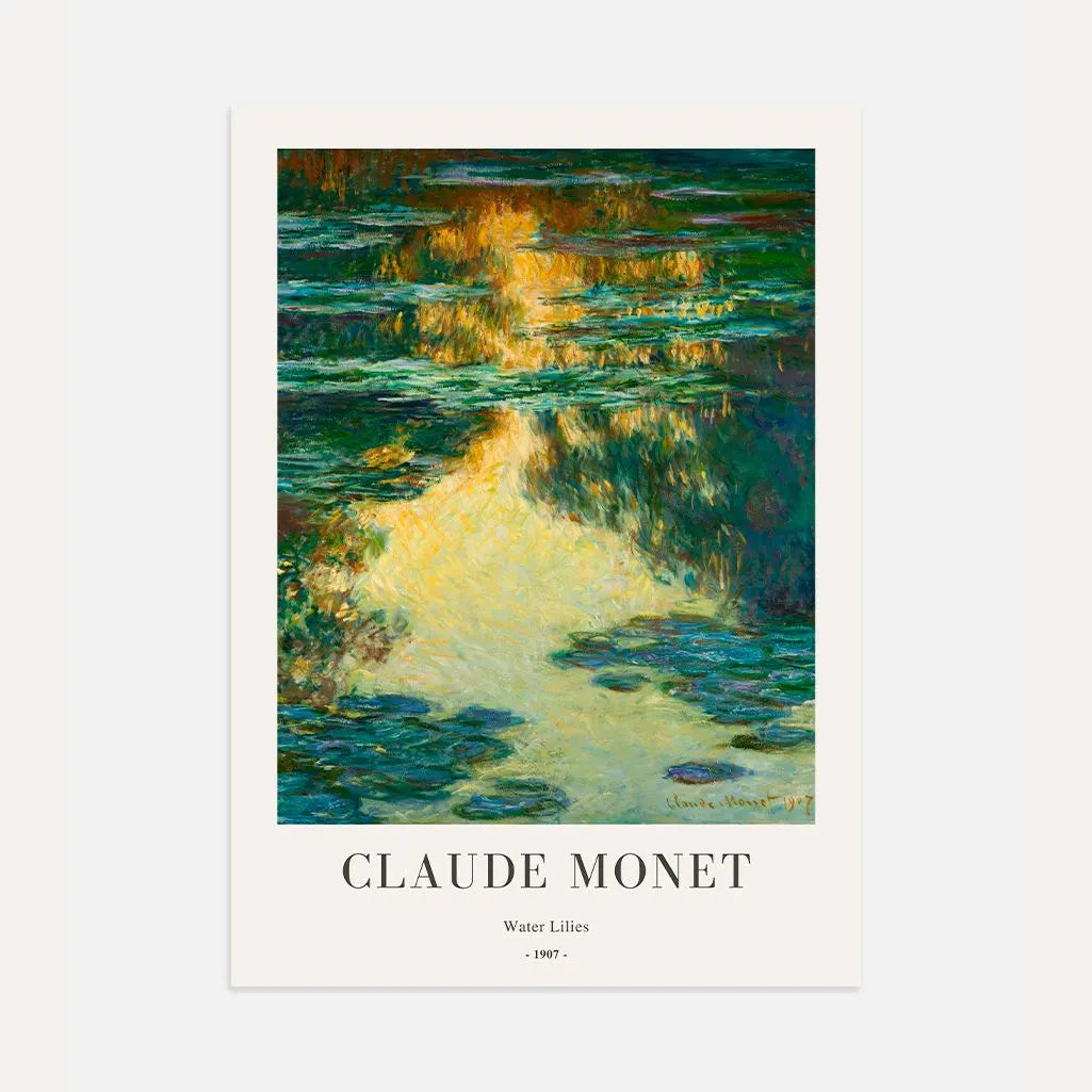 Claude Monet Poster – Waterlelies 1907