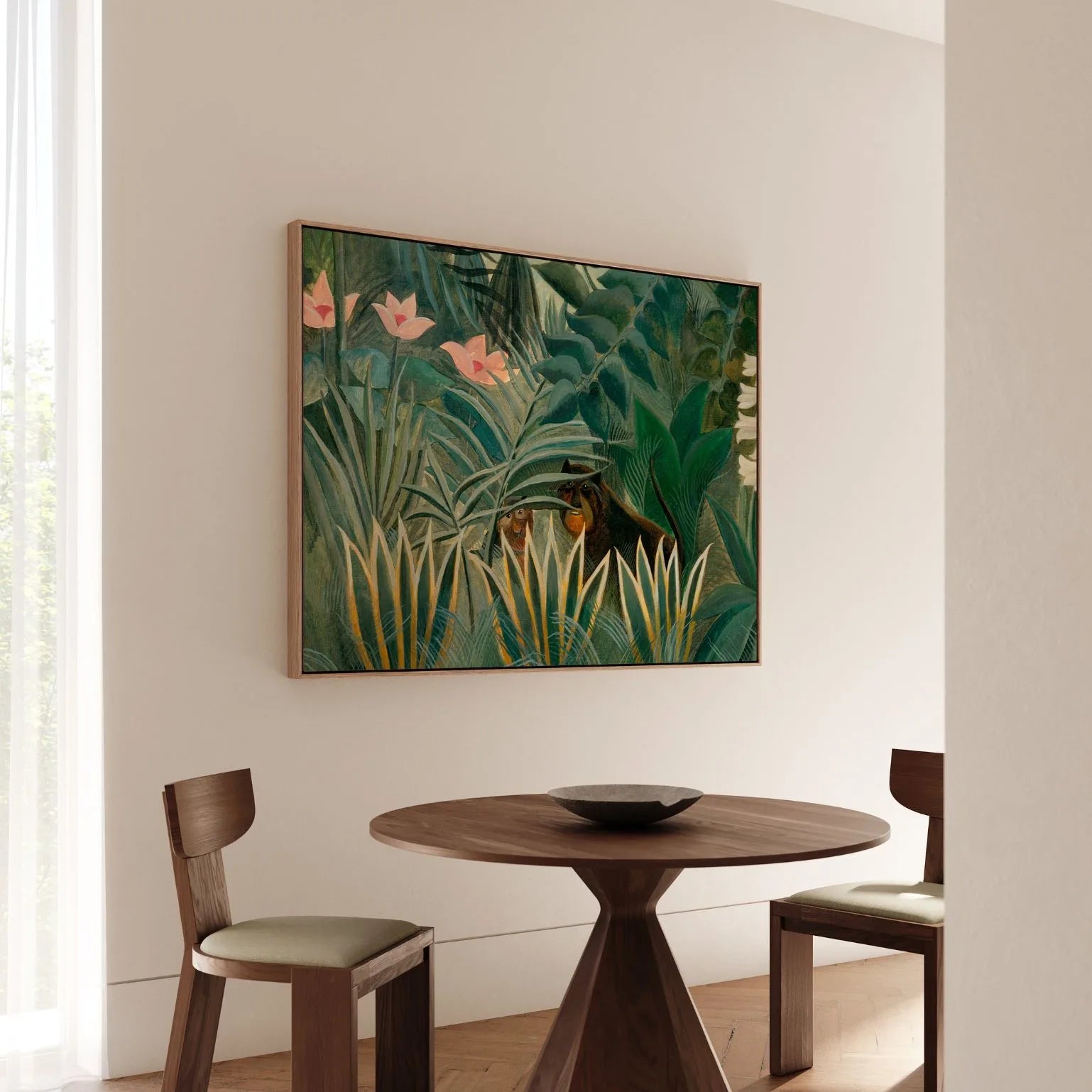 Ingelijst canvas – Equatoriale jungle horizontaal