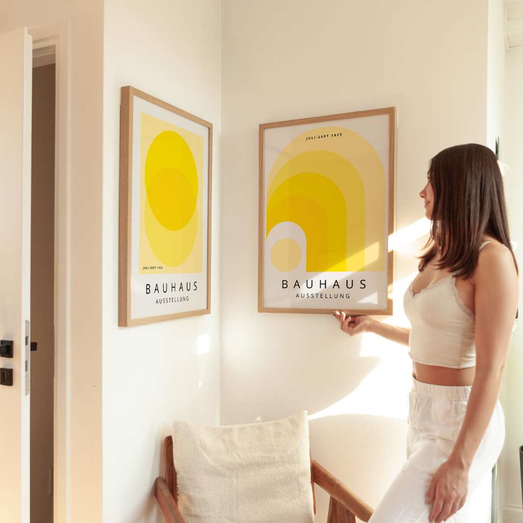 Bauhaus Geel Straling – Set van 2 posters