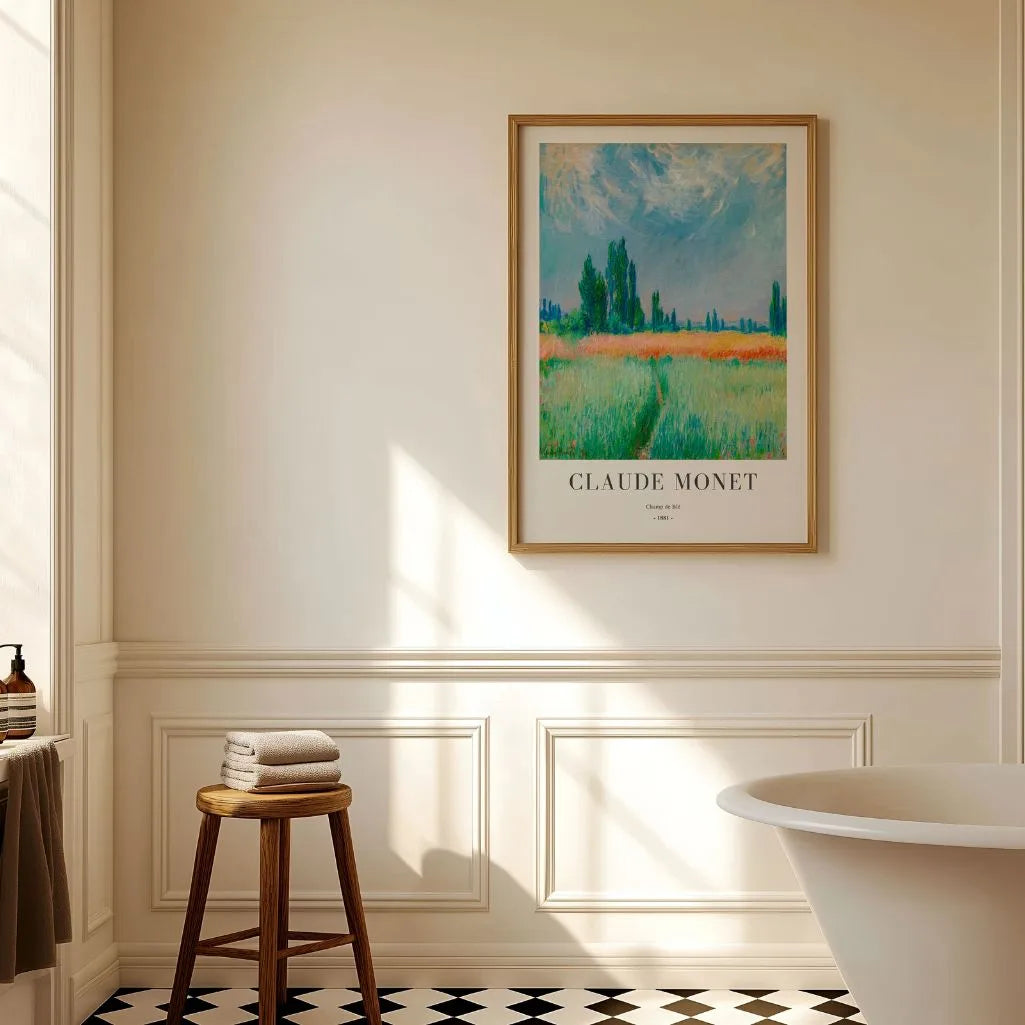 Claude Monet – Tarweveld Poster
