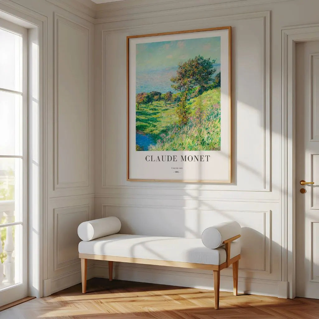 Claude Monet – Windvlaag (1881) Poster