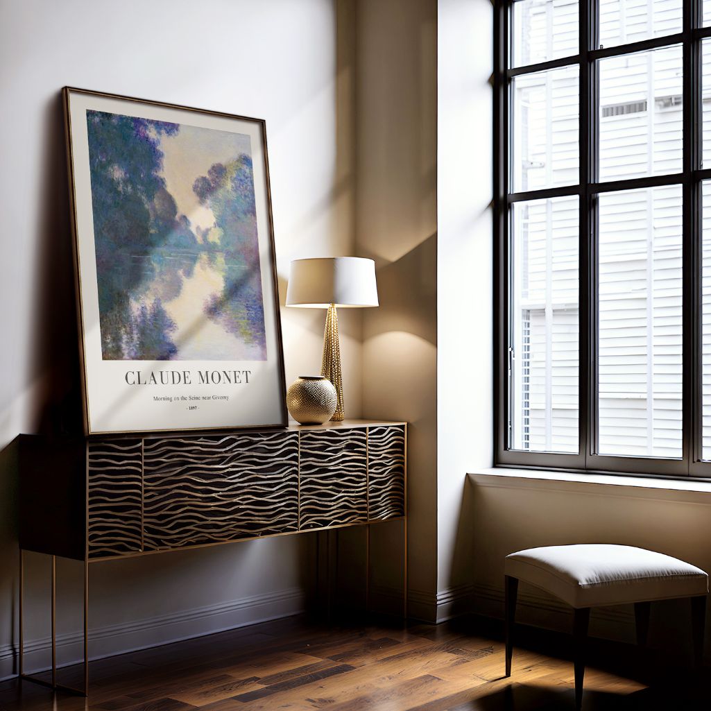 Claude Monet – Ochtend aan de Seine Poster