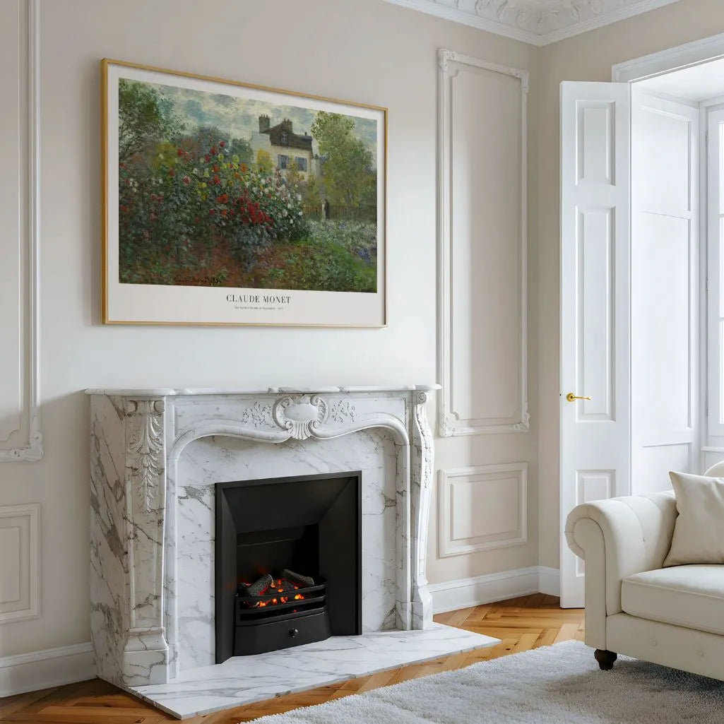 Claude Monet Poster – De tuin van de kunstenaar in Argenteuil