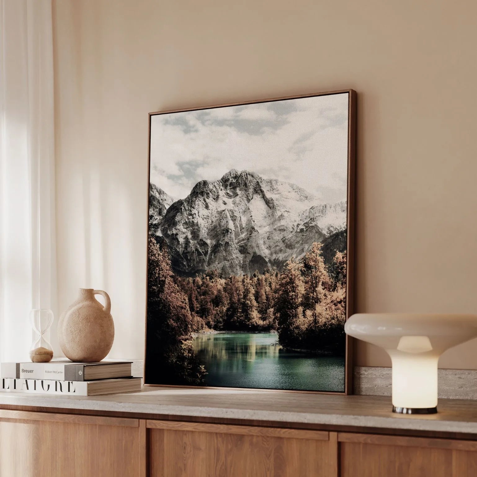 Ingelijst canvas - Kracht van de bergen
